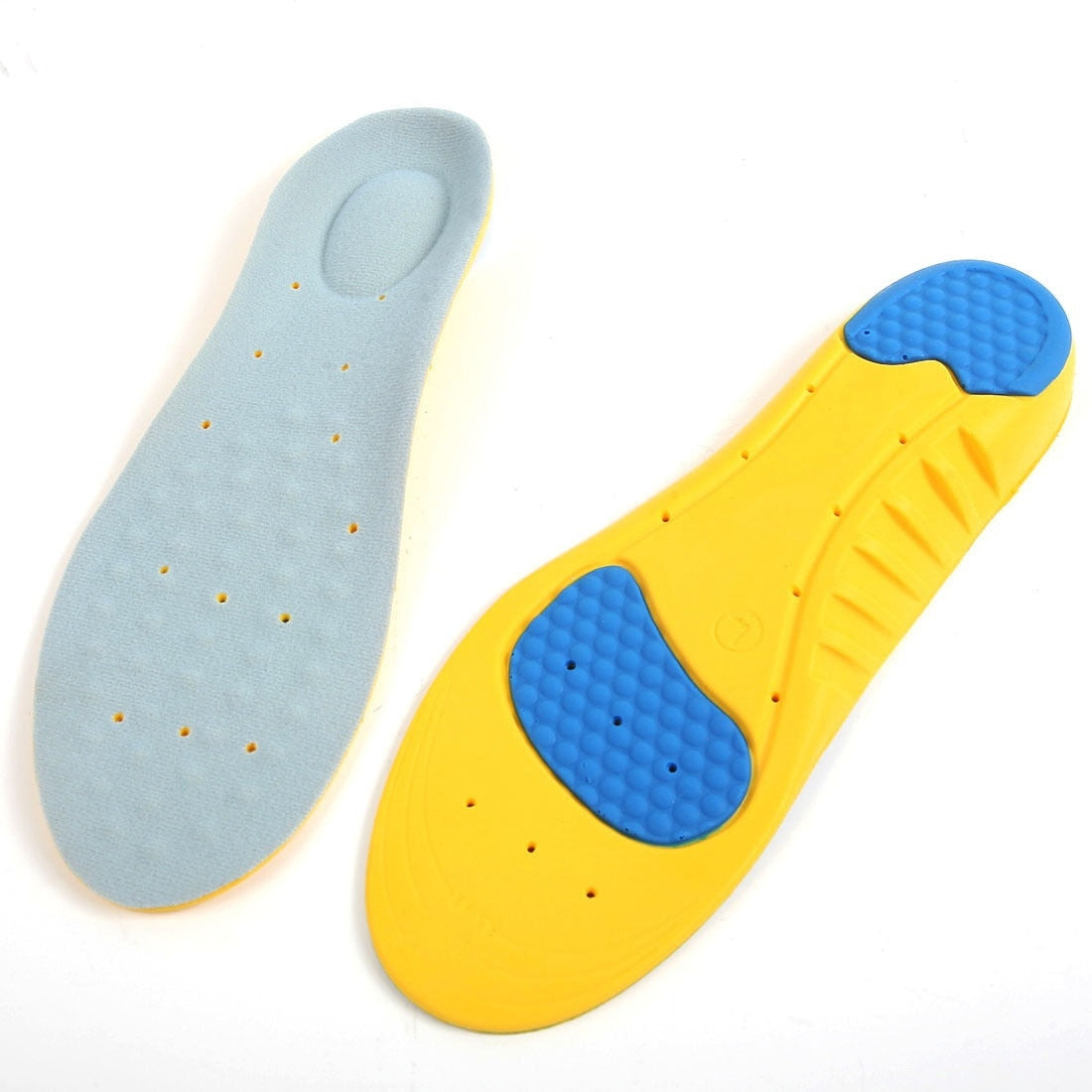 Shock Absorbing Insoles-Yellow/Blue