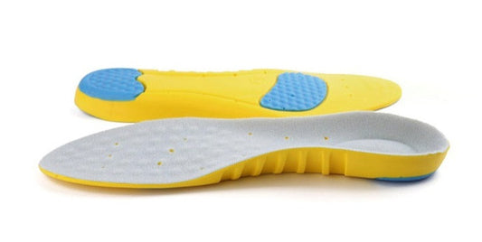 Shock Absorbing Insoles-Yellow/Blue